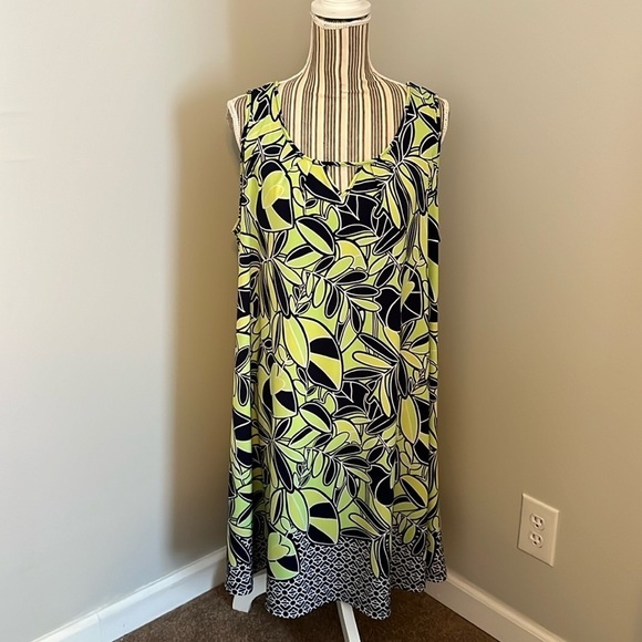 KAARI Blue Curvy Dress Size 2X - Picture 1 of 6